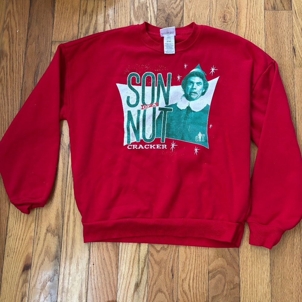 Elf sweatshirt ( mever worn,washed  once)BOGO
